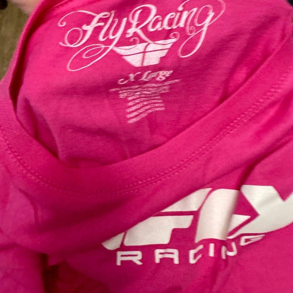 Fly Racing Pink T-Shirt - Picture 4 of 4